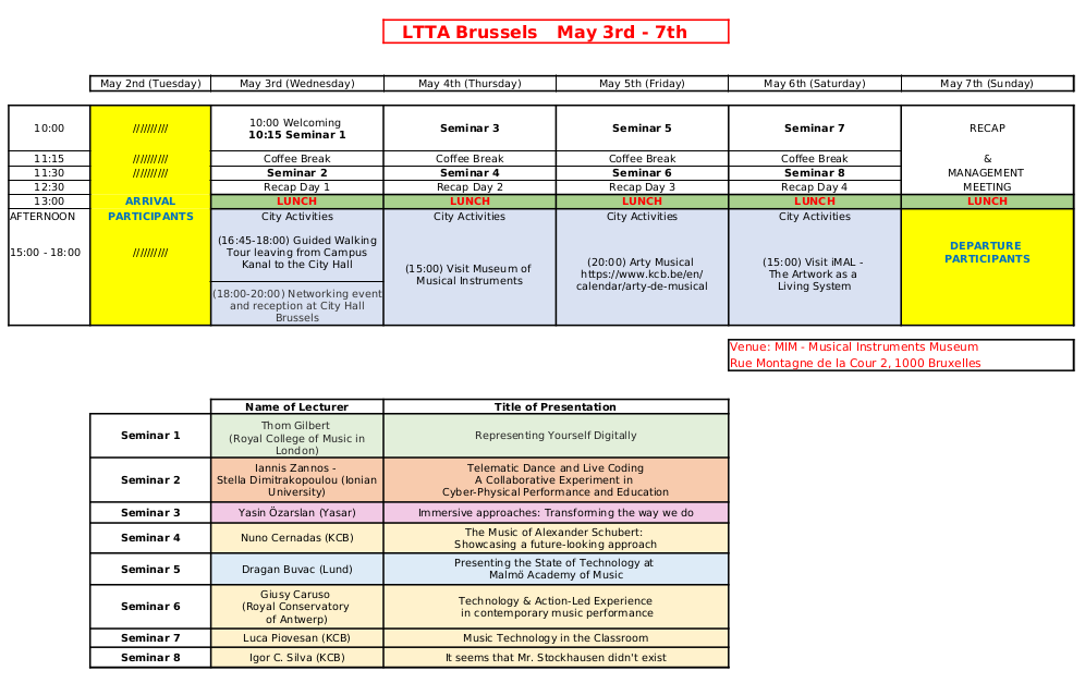 Schedule